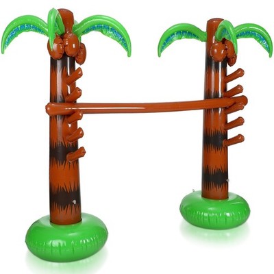 Jenaai Inflatable Palm Tree Limbo Game for Luau Party Coconut Trees Hawaiian ...