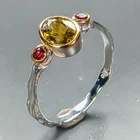 Handmade Natural Tourmaline Ring 925 Sterling Silver Size 8 /R464958