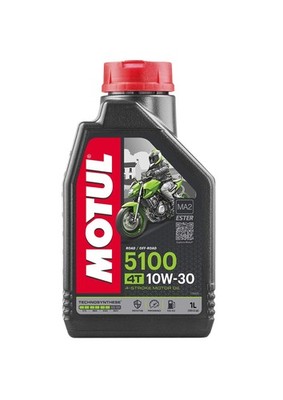 Motul 5100 4T 10W-30 Motorcycle Oil - Technosynthese Ester Semi-Synthetic - A...