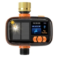 Solar Sprinkler Timer TRJZWA Water Timer, Irrigation System for Garden Hose S...