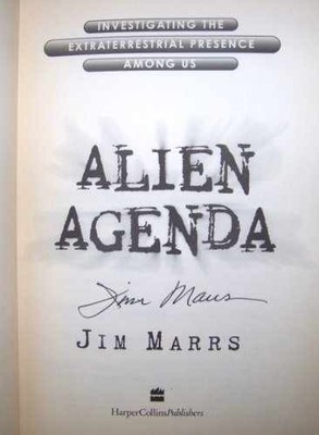 Alien Agenda: Investigating the - Hardcover, by Marrs Jim - Acceptable j