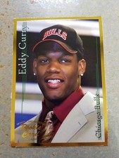 Eddy Curry Chicago Bulls Rookie Gold Border 2001 Sports Card Investor. rookie card picture