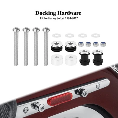 Detachable Sissy Bar Docking Hardware Kit For Harley Softail FLSTC FXST 1984-17 - Image 1 of 4