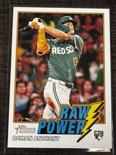 2026 Topps Heritage - Raw Power Roman Anthony #RP-RA (RC)