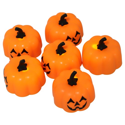 6 PCS Pumpkin Lantern Decoration Nightlight Halloween Lamp Supply - Picture 2 of 12