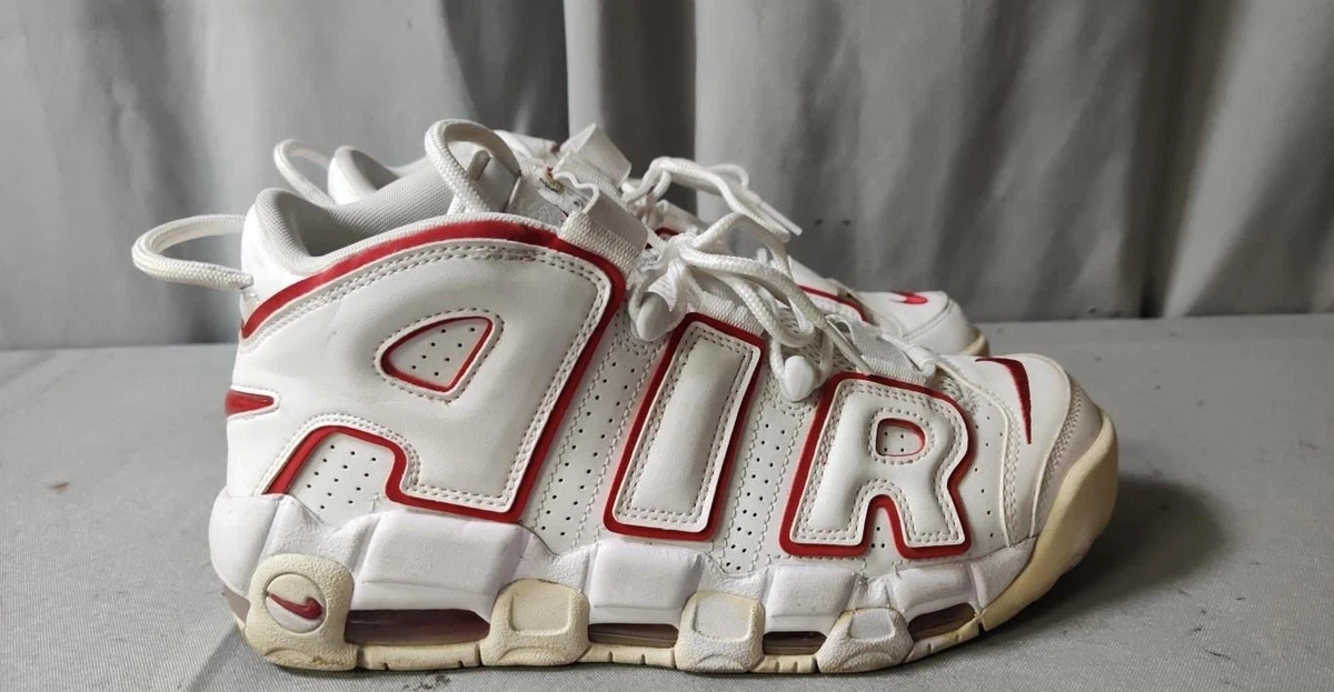 希少　ナイキ エア モア アップテンポ（Varsity Red / White） Preços baixos em Nike Air More Uptempo White Varsity Red 2018 | eBay