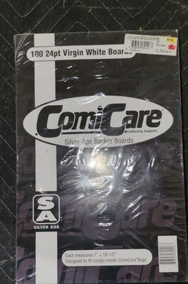 COMICARE 100 Silver Age Size Comic Book Storage Backer Boards 7'' x 10-1/2''