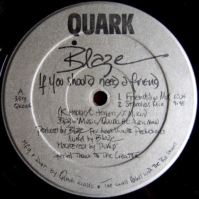 Blaze - If You Should Need A Friend (12'') (Very Good Plus (VG+))