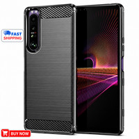 ZAPRIX Carbon Fibre Case For Sony Xperia 1 5 10 II III IV V VI Soft TPU Cover