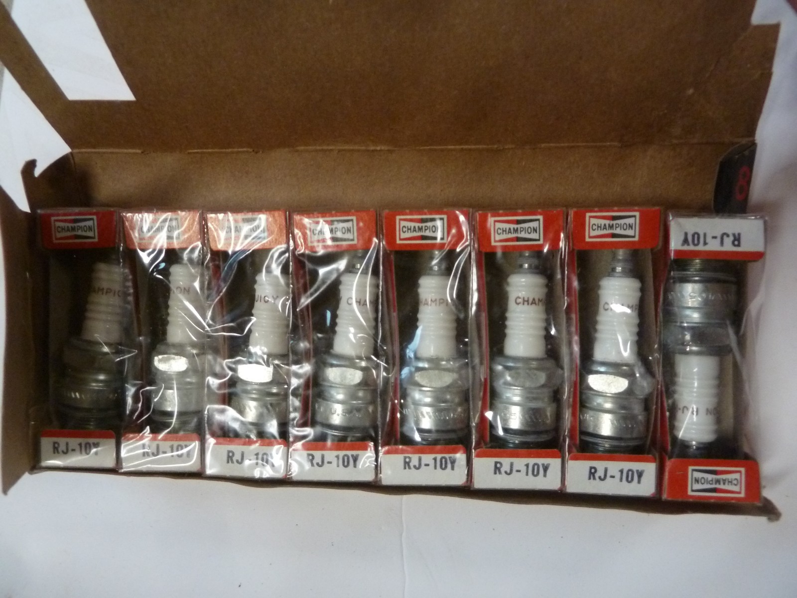 8 Champion RJ-10Y Spark Plugs