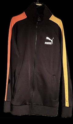 Puma Iconic Archiv 68 Trainingsanzug Tracksuit Schwarz Gelb Orange