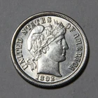 1892-P US Barber Dime 10c Nice UNC Details Light Hairlines First Year!! -283-