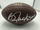 Bo Jackson Signed Los Angeles Raiders Full Size Wilson NFL Football AEU COA