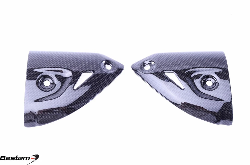 Ducati Panigale 899 1199 1299 100% Carbon Fiber Exhaust Cover Guard Heat Shield  - Image 3 of 4