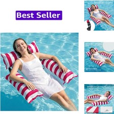 Inflatable Pool Floats Adult - Fabric Pool Floaties Chair Lake Beach Floating...