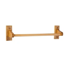 Design House 561183 Dalton Towel Bar 18", Honey Oak, 18", 18 In