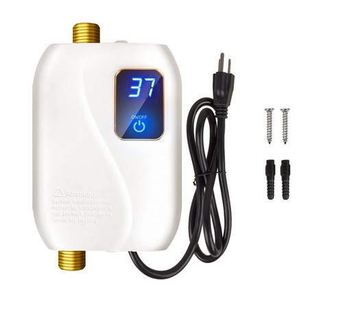 Tankless Water Heater 110V, 3000W Instant Water Heater Under Sink, On Demand ...