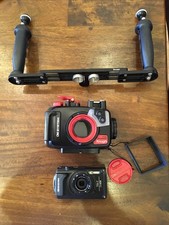 OM System TG-7 With PT-059 Underwater Case, And Kraken System TRO8 Tray