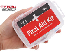 DMI 76-Piece First-Aid Kit, Portable All-Purpose Use for Minor Cuts and Scrapes,