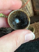 Miniature Awajun Pottery Bowl Handmade Earthenware Ceramic Cocoashi Fish Scale
