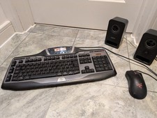 Gaming PC Set Up Bundle Logitech G15 Keyboard & Speakers Razer Deathadder Mouse