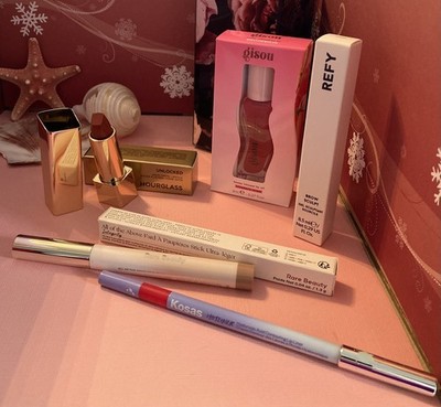 Make Up Set Gisou Lip Oil, Lip Liner, Lippenstift, Lidschatten, Refy Brow Sculpt Neu
