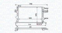 Magneti Marelli KüHler, MotorküHlung 350213829000 FüR Opel