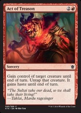 x4 Act of Treason - Khans of Tarkir - NM - MTG