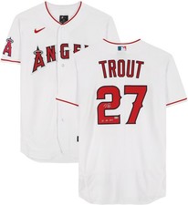 Mike Trout Los Angeles Angels Signed White Authentic Jersey w/2012 AL ROY Insc