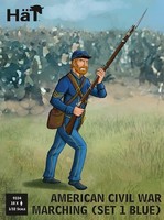 HäT 9334 - 1/32 Amerikanischer BüRgerkrieg, Blau, Marschierend, Set 1 - Neu