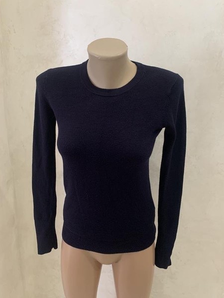 Women ZARA Sweater Navy Knit 36 / S / 44
