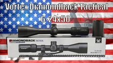Vortex Diamondback Tactical 6-24x50 Reticle 30mm Rifle Scope FFP EBR-2C New