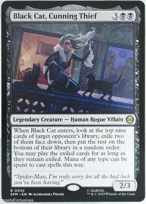 MTG: Spider-Man - Black Cat, Cunning Thief - Normal