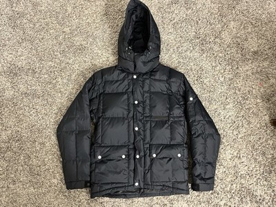 Holden Black Technical down Puffer Jacket W/ Leather & Removable Hood Medium