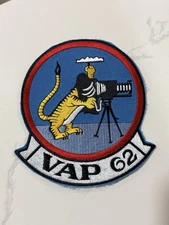 Vintage Vietnam Era USN US Navy VAP-62 Tigers Heavy Photographic Squadron Patch