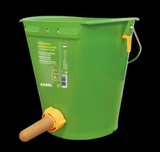 Kerbl Tränkeeimer mit Hygieneventil und Sauger 8 Liter Klappventil Kälbertränke