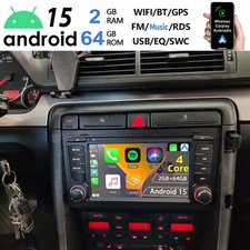 64G Android 15 Autoradio Für Audi A4 8E 8H B6 B7 2000-2009 Carplay GPS Navi RDS