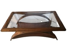 Art Deco Coffee Table - Wood and Glass Excellent condition