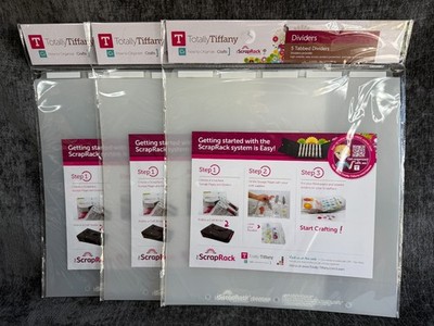 Lot of 3 Totally Tiffany Dividers 5 Tabbed Dividers A22