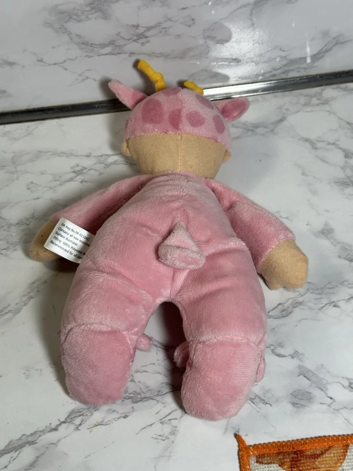 Levatoy Circo Pink Plush Baby Doll Lovey Toy Giraffe Outfit Boy Soft - Image 2 of 3