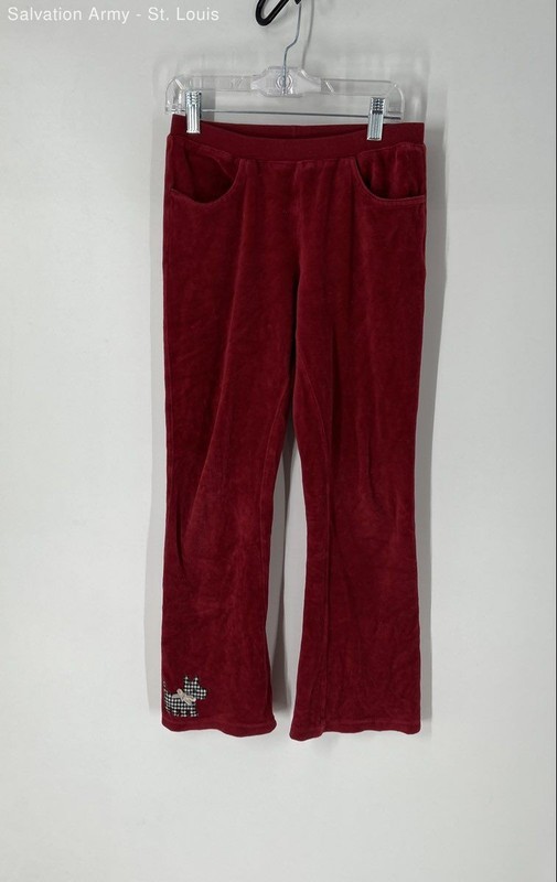Gymboree Girls Red Straight-Leg Elastic Waist Pull-On Sweatpants Size 10