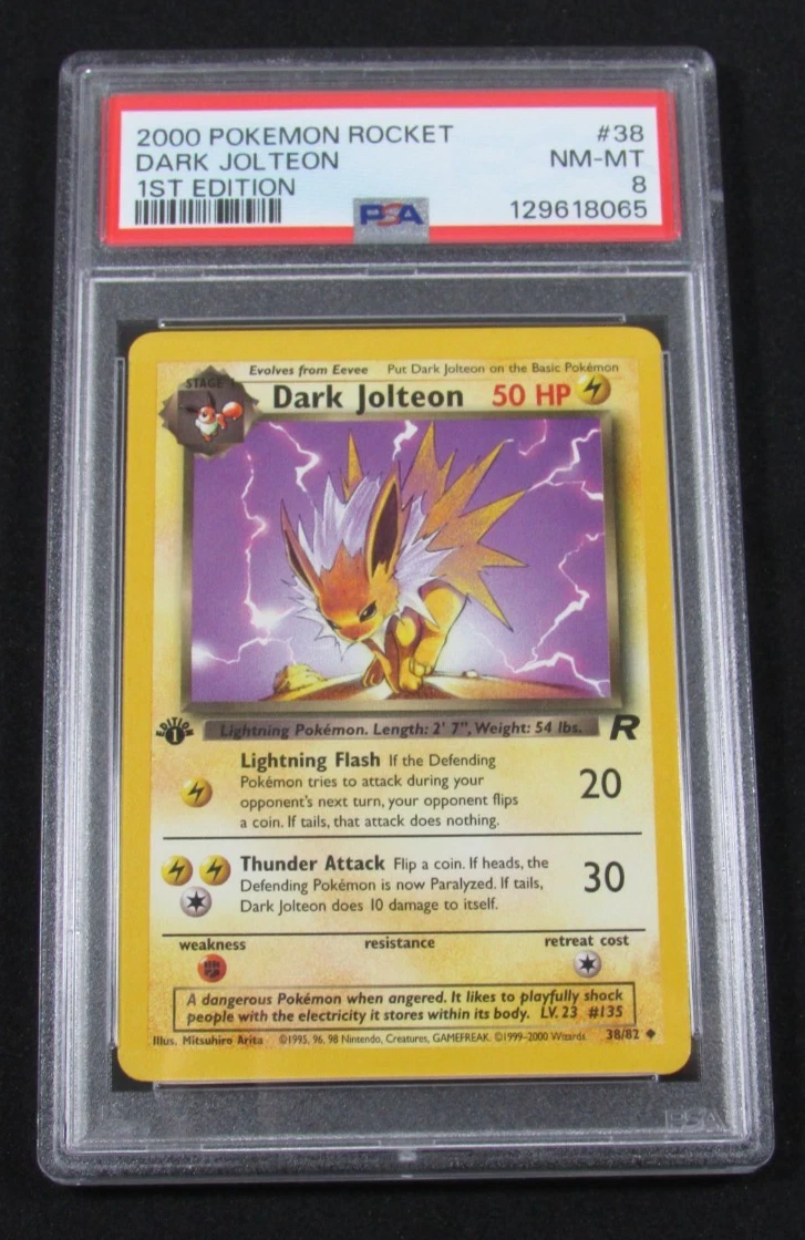 Jolteon Pokémon TCG Professional Sports Authenticator (PSA