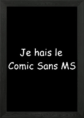 je hais le Framed Wall Art Poster Canvas Print Picture