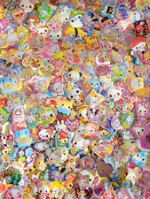 30-piece individual LOOSE Mini Japanese Sticker Grab Bag.  Ohajiki Heisei/Retro 