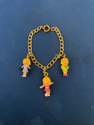 Polly Pocket CHARM BRACELET Complete 1996 Classroom On The Go