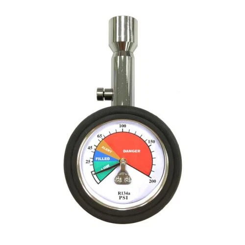 FJC R-134a Refri-gerant Check Gauge for A/C System Pressure Testing (2805)