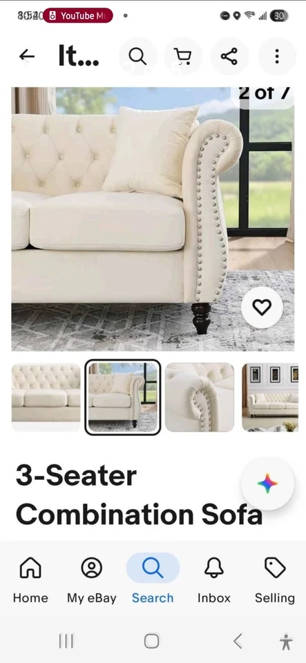 切斯特菲尔德豪华现代沙发 — 第 4/4 张图片