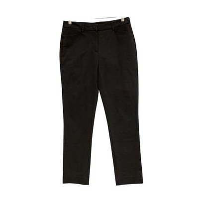 Saba Dress Pants Womens 12 Black Twill Slim Tapered Zip Waist Stretch Workwear