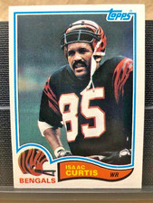 1982 Topps Chewing Gum Football Card #46 Isaac Curtis/Cincinnati Bengals/EX-Plus