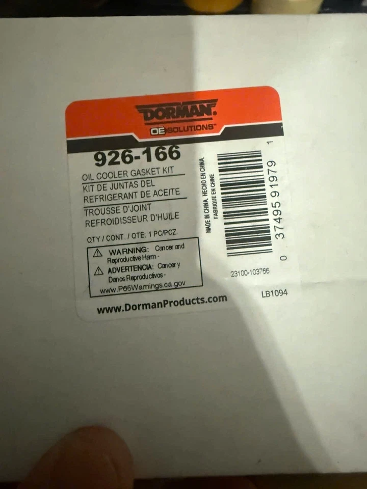 Dorman 926-166 Engine Oil Cooler Seal Kit fits Chevy Cruze - Image 2 of 2